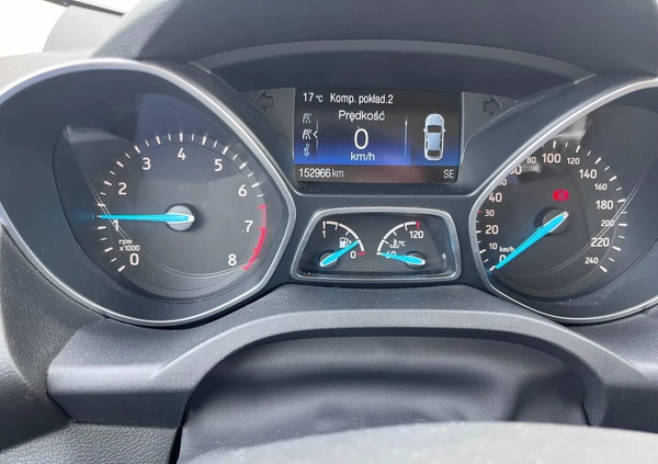 Ford Kuga cena 65900 przebieg: 152000, rok produkcji 2018 z Koszalin małe 56